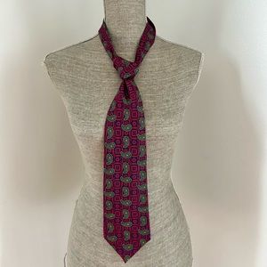 Vintage burberrys London Silk Tie Paisley Print